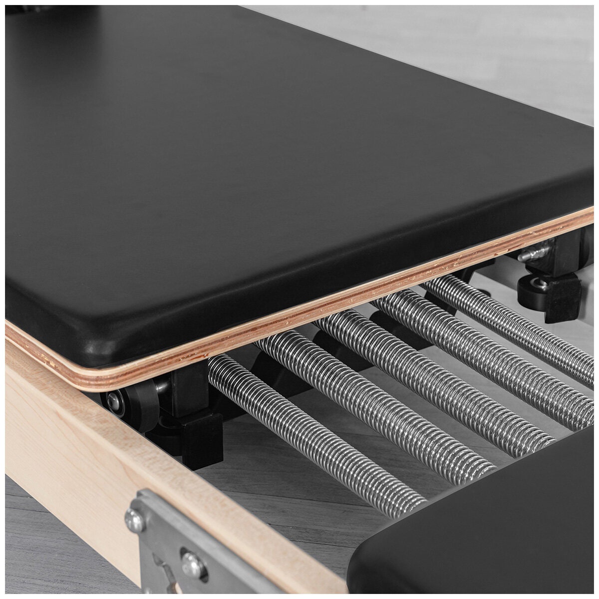 Lifespan Fitness Contour 2 folding wood Pilates reformer set - maple frame - black trim - LFRF-CONTFLD2