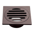 Mondella Square Floor Grate - 80 x 50mm - Brass - Matte Dark Bronze - SuperSaverAU - view 1