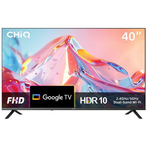 CHiQ 40 Inch Full HD Google TV - HDR10, Google Assistant, Chromecast Built-in, Bluetooth 5.0 - 40S510M