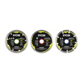 Ryobi 3 Piece Mixed Diamond Blade Set - 125mm - Durable Cutting Efficiency - SuperSaverAU - view 2