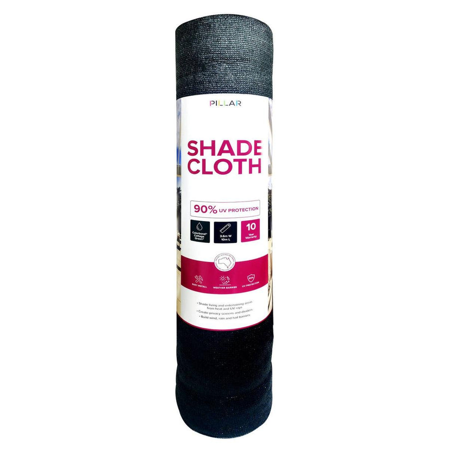 Pillar 3 Shade Cloth - 66 x 10m - Green - 90% UV Protection - Durable HDPE - SuperSaverAU - view 1
