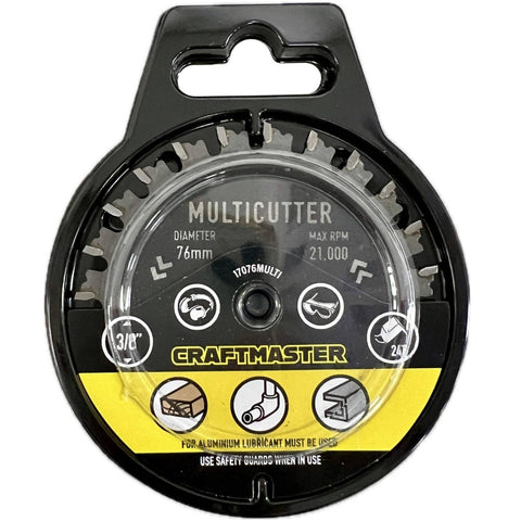 Craftmaster 76mm Tungsten Carbide Tipped Multicutter Blade for Cut-Off Saws