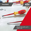 Wiha Phillips Screwdriver PH2 - 100mm - Insulated - Softfinish Handle - SuperSaverAU - view 4