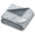 Beurer CosyNordic Heated Overblanket Throw - Charcoal, 6 Temperature Settings, Machine Washable - HD75G-NORDIC