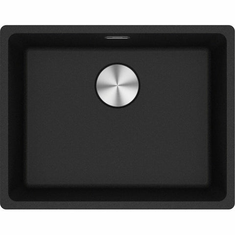 Franke Maris 520mm topmount granite sink - Onyx, extension drainer included - MRG610-52ONFPC