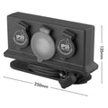 Arlec 4 Outlet Outdoor Powerboard with Timer and Removable Garden Stake, Dark Grey PB34BT-G