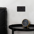 Deta x6 Double Power Point 50mm x 74mm x 115mm - Matte Black - USB A+C PD 20W Fast Charging - SuperSaverAU - view 3