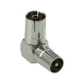 Antsig 75 Ohm Right Angle Adaptor Plug to Socket - 5mm x 26mm x 10mm - SuperSaverAU - view 1