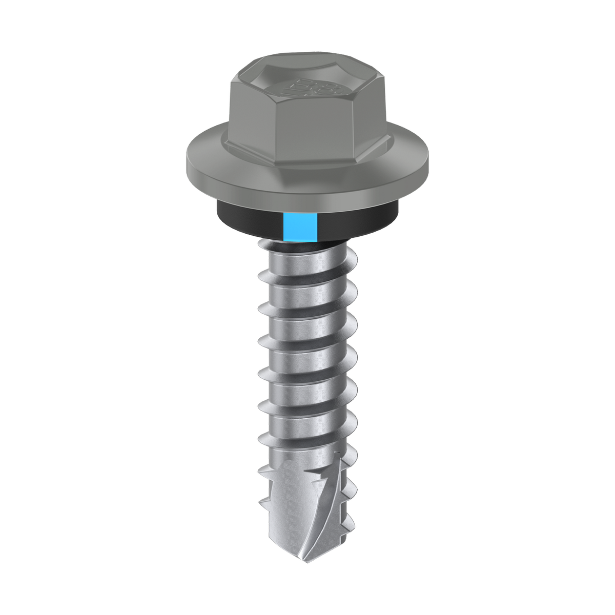 Bremick Vortex Plus Cladding Screw 6.2 x 25mm B8 Shale Grey - 100 Pack - Watertight Seal - SuperSaverAU - view 3