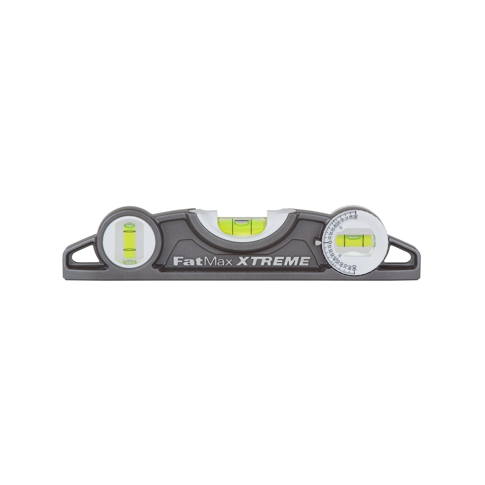Stanley FatMax 230mm Torpedo Spirit Level, 3 Vial, Aluminium, Waterproof