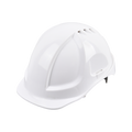 Citeco White Safety Helmet - ABS Plastic - 190mm x 260mm x 140mm - Cooling Vents - SuperSaverAU - view 1