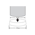 Surface Gard 37mm White Round Rubber Base Castor Cups - 4 Pack