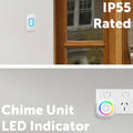 Arlec Wireless Door Chime - 200m Range - RGB - White - 60 Tones - Weatherproof - SuperSaverAU - view 2
