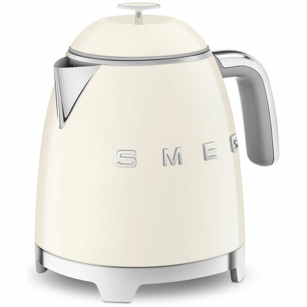 Smeg 50s Retro Style 800mL Mini Electric Kettle - Cream, 1400W, Double Wall - KLF05CRAU