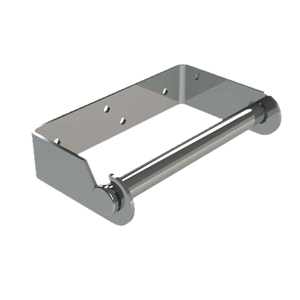 Magnet Toilet Roll Holder - 125mm - Steel - Wall Mount - SuperSaverAU - view 1