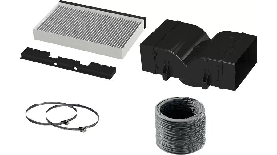 Bosch Clean Air Standard Recirculation Kit - For DWB97LM50A and DWB91PR50A Rangehoods - DWZ2CB1I4
