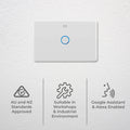 Deta 240V White Grid Connect Smart Touch Single Dimmer 6910HA