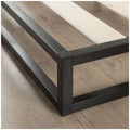 Zinus Joseph King Single Metal Bed Frame - 15cm Low Profile, Flat Wooden Slats, Black - AU-FBMFB1ZC-06B