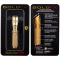 BaBylissPRO Gold FX Cord/Cordless Trimmer - Gold - 6000rpm Motor, Zero Gap Blade, 4 Combs - 900759