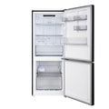 CHiQ 283L bottom mount fridge - black steel, inverter system, 5.5 star energy rating - CBM282NBS5E