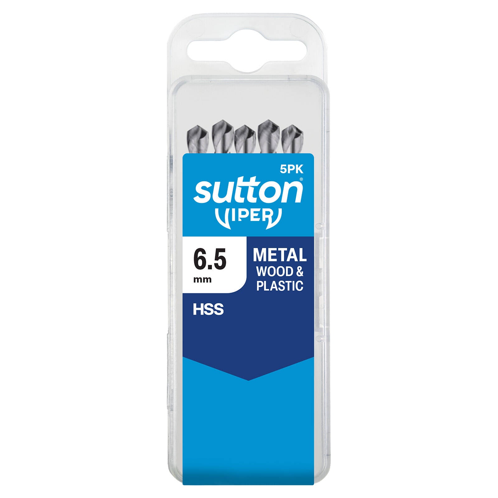 Sutton Tools 6.50mm Viper Metric Drill Bit, 5 Pack