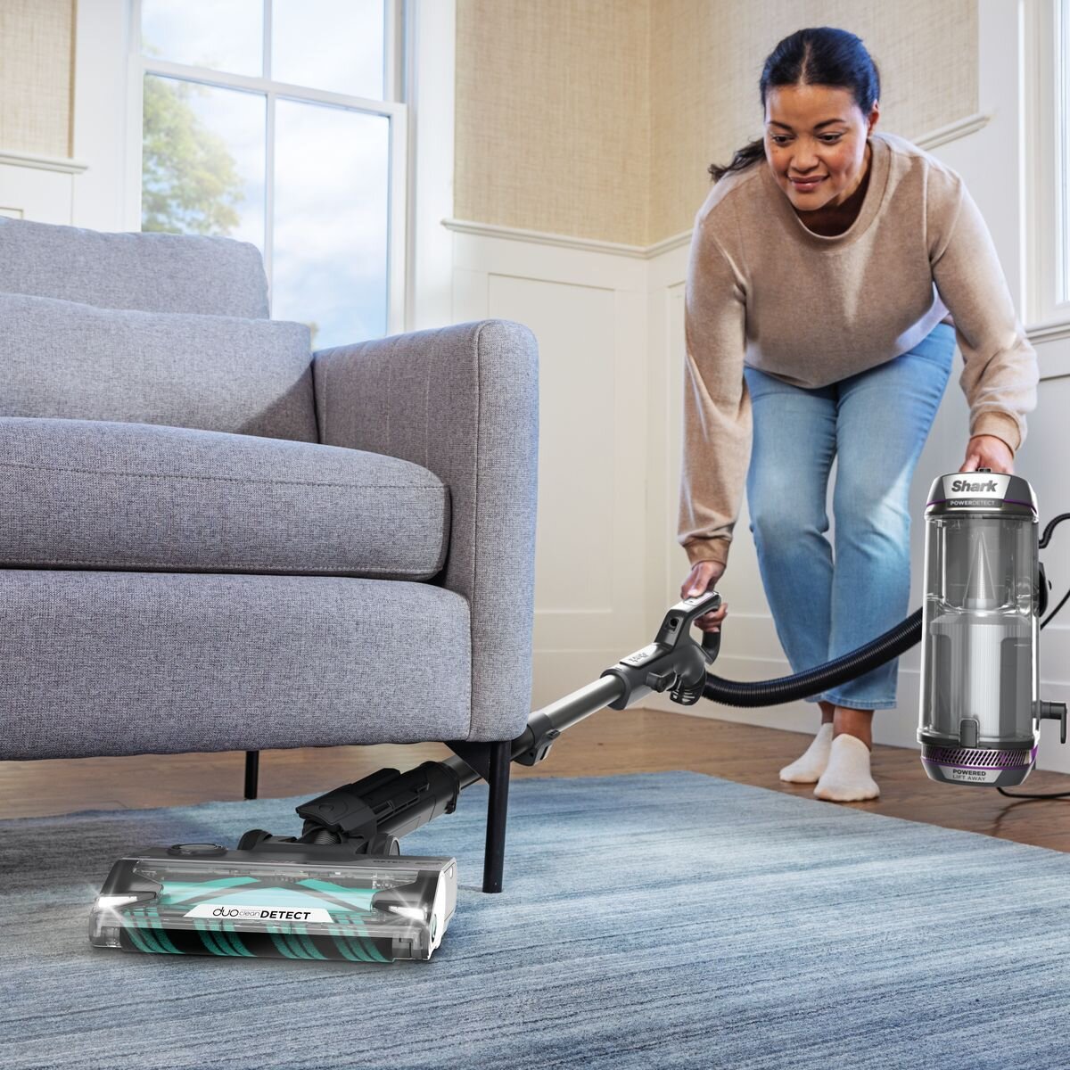 Shark PowerDetect corded upright vacuum - DuoClean Detect - odour neutraliser - LiftAway - AZ3900