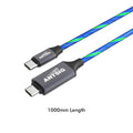 Antsig 1m USB C to USB C Light Up Cable - Blue - Charge & Sync - SuperSaverAU - view 4