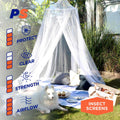 Permastik Large Mosquito Bed Net Kit - Fits King Beds - 2.5m Height - White - SuperSaverAU - view 3