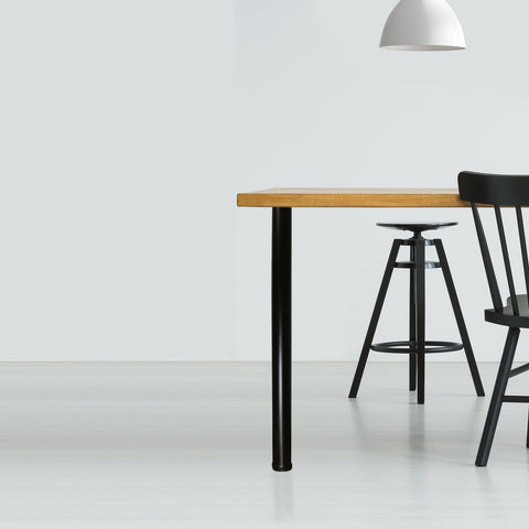 Adoored 60 x 870mm Steel Black Round Breakfast Bar Leg