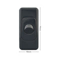 DETA Black Single Architrave Switch - Polycarbonate Vertical 10A 250V