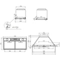 Schweigen 60cm Undermount Rangehood - Stainless Steel, 900m³/h Isodrive ST Motor, 57W - UM1170-6STPAK