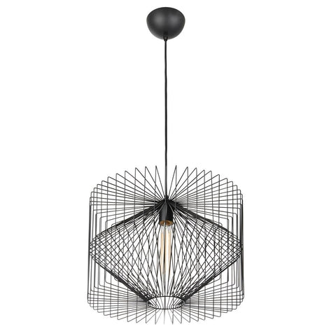 Home Design Black Vogue Pendant Light - 450mm Metal - Modern Style - SuperSaverAU - view 1