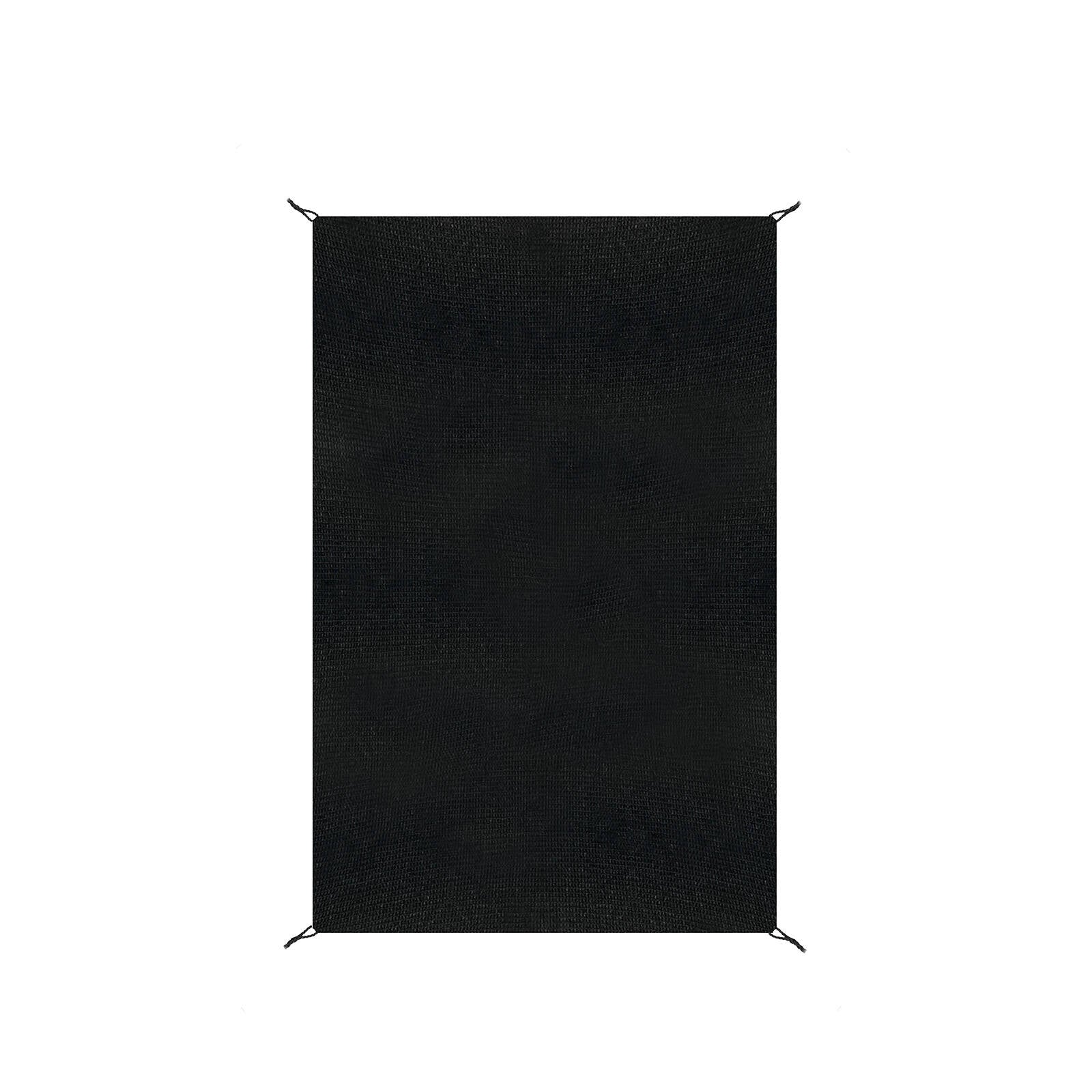 Coolaroo Graphite 2.4 x 3.6m Heatshield Ready-To-Hang Rectangle Shade Sail, HDPE, Up to 90% UV Block
