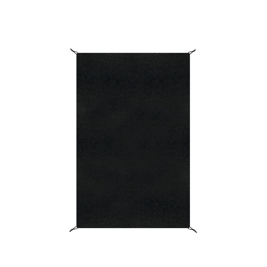 Coolaroo Graphite 2.4 x 3.6m Heatshield Ready-To-Hang Rectangle Shade Sail, HDPE, Up to 90% UV Block