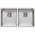 Oliveri Sonetto double bowl sink and Essente pull out tap - top mount or undermount - SS31615SN63TU
