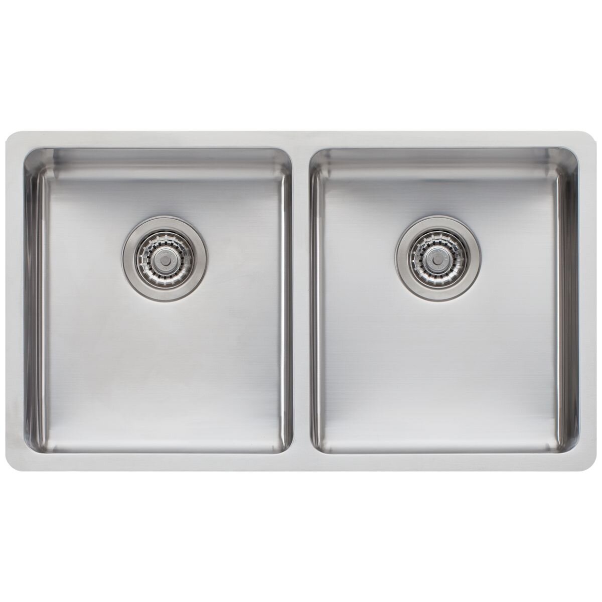 Oliveri Sonetto double bowl sink and Essente pull out tap - top mount or undermount - SS31615SN63TU