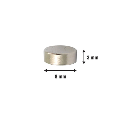 Everhang 8mm Rare Earth Disc Magnet - Neodymium - 10 Pack - Strong - SuperSaverAU - view 2
