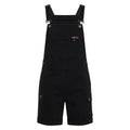 Green Hip All Women Shortalls Black Size 10 Cotton Drill with Cargo Pocket