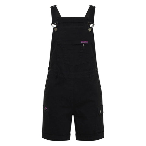 Green Hip All Women Shortalls Black Size 6 - Adjustable Waist - Cargo Pocket - SuperSaverAU - view 1