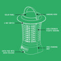 Gecko Solar USB Rechargeable Zapper - 175mm - High Impact Plastic - Lantern - SuperSaverAU - view 3