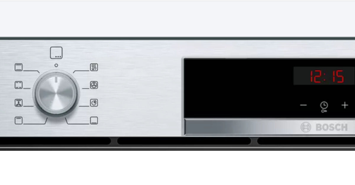 Bosch Series 4 90cm Built-In Electric Oven - 85L, Telescopic Rail, Stainless Steel - VBC5540S0
