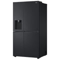 LG 635L Side by Side Fridge - Matte Black, Plumbed Ice and Water Dispenser, ThinQ - GS-L600MBL
