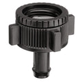 Pope 13mm Nut and Tail to Suit 20/25mm Tap - Black Polypropylene Irrigation Fitting