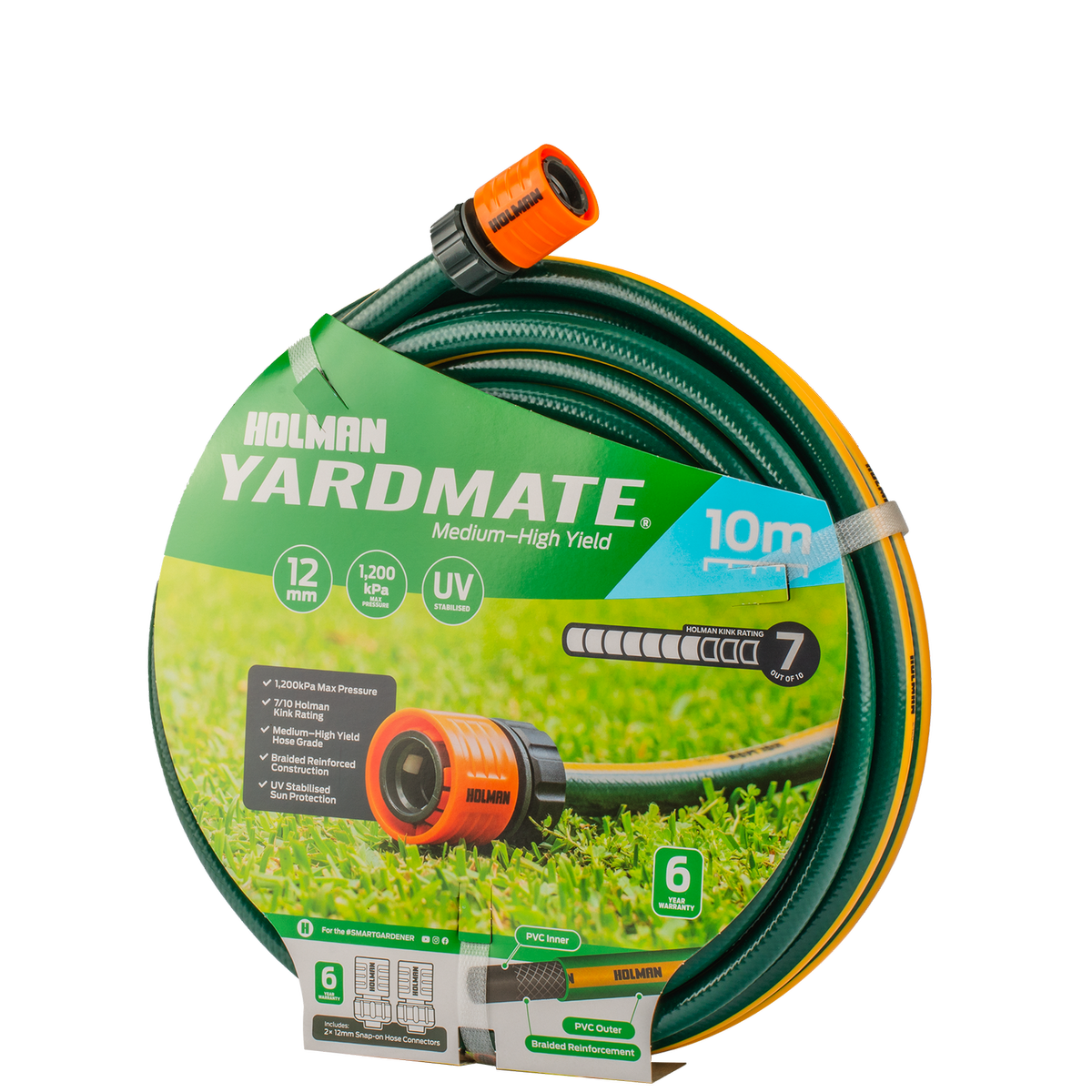 Holman Garden Hose - 12mm x 10m - PVC - Kink Resistant - SuperSaverAU - view 1