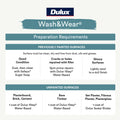 Dulux Wash&Wear 4L White On White Low Sheen Ready To Go Interior Paint