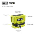 Ryobi 18V ONE+ High Pressure Inflator Tool Only - 160 PSI - Digital Display - SuperSaverAU - view 2