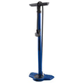 Kincrome Floor Hand Pump, 160PSI, Alloy Barrel, Presta/Schrader, Blue