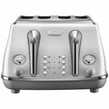 DeLonghi Icona Capitals 4 Slice Toaster - Sydney White, Two Crumb Trays, Extra Lift - CTOC4003W