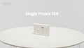 Deta 15A Solid Plate Single Power Point - Standard Size - Polycarbonate - Durable - SuperSaverAU - view 5