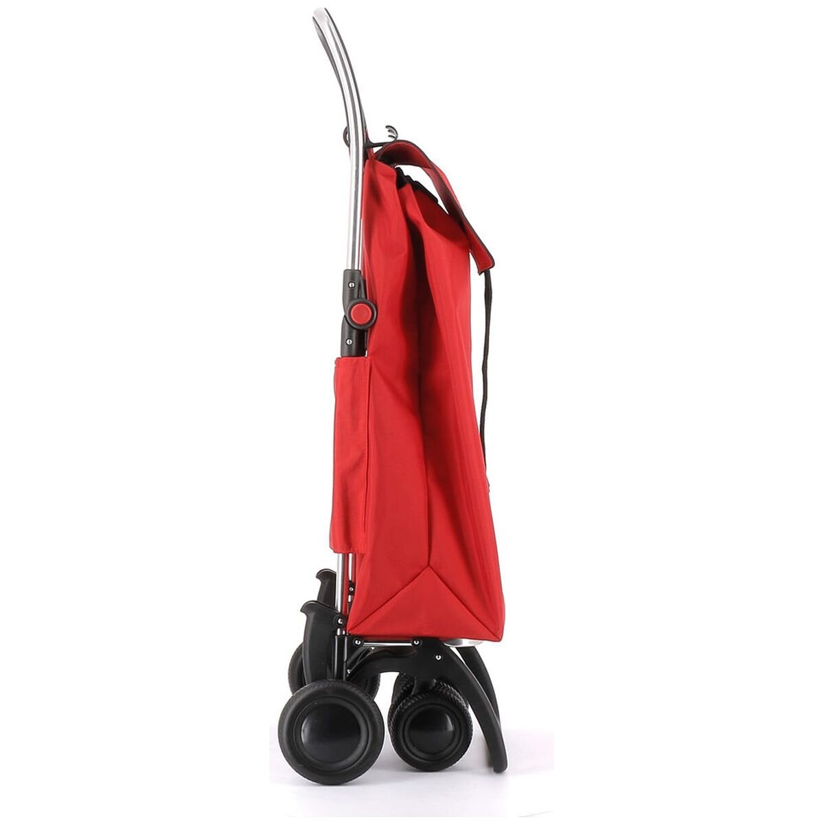 Rolser I-Max 4-Wheel Folding Trolley - Swivelling Wheels, 25kg Recommended Load, Red - R-IMX306-1009